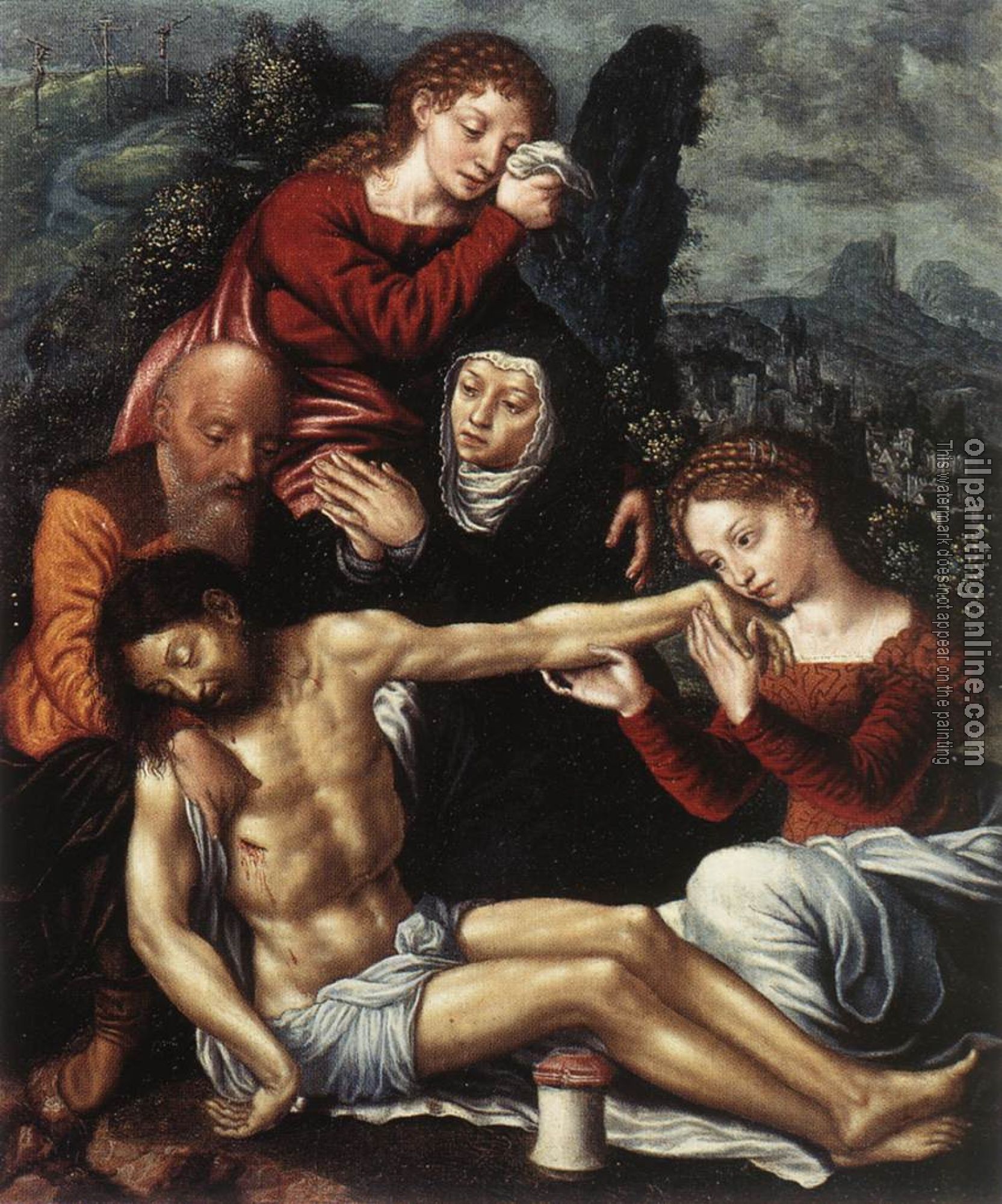 Hemessen, Jan Sanders van - The Lamentation of Christ